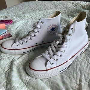 White leather converse